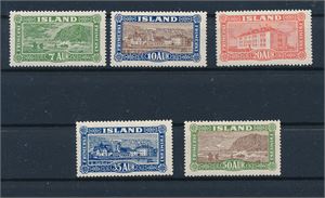 ISLAND xx Mi 114-18, 1925 bygninger/landskap. (€ 700)