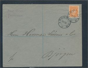 Nk 51 I på trykksak stemplet "TRONDHJEM 20 VI 87" til Bjørgen