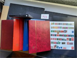 Lindner album 1942-88 der alt det dyre mangler (noe xx 70-80-tallet trekker opp) + dublettbøker med nyere merker. Vekt 7,6 kilo