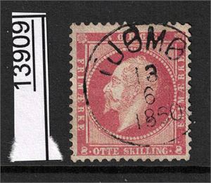 Nk 5 o. 8sk stemplet "TJØMØ 13-6-1860"