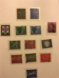 Tyskland BRD, samling 1959 - 1984 stemplet i Leuchtturm album.   Godt besatt