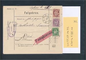 FØLGEBREV - OPKRAV "GJØVIG 1898" til Biri