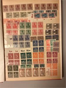 Tyskland Tyske Rike.  Instikksbok 16s med blokker **, samt noe stemplet Eldre Tyske.