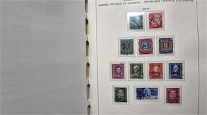 TYSKLAND, BRD. Samling 1949-2020 i dels ett Schaubekförtrycksalbum (till 1976) och dels i tre insticksböcker