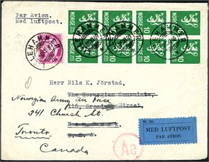 Noen norske brev og "kort" i skoeske. En del er fra H-7 lotteriet.