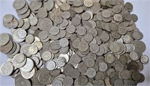 SVERIGE, parti 40% silvermynt, tot. vikt 1.430 kg (ren silver 570gr.)