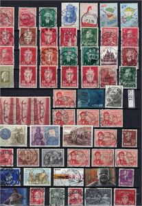 Realisasjon inkl en del pene stempler. Påfallende mange stemplet "PORSA"