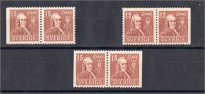 SVERIGE F321**  Linné, samtliga par i serien (F 3 820:-)