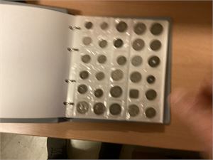 SV / DK Myntalbum med Svenske og Danske mynter