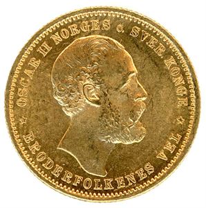 20 kroner 1878 i gull. 01