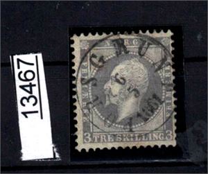 Nk 3 o. Fullstemplet "PORSGRUND 6-5-1861"
