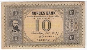 10 kroner 1899 Oscar II. C.6188051. Kv.1