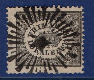 F6 b  (1 skill bco) svart, medeltjockt papper, intyg HOW "mycket gott exemplar" 3.3.4-5 (F 6 500:-)