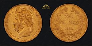 20 Francs 1844 A Gull