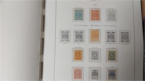 BALTIKUM samling i Leuchtturmalbum med blad till 1940. Sporadiskt besatt, fräscht album.