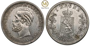 1 krone 1892 Oscar II. Kv.0/01
