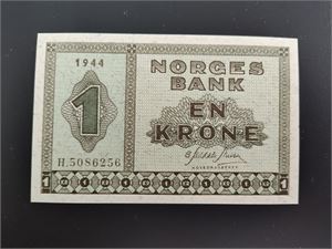 1 krone 1944 H ex. OMG 23.11.19 nr 256