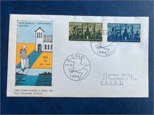 NK 555-56 Sjømannsmisjon FDC