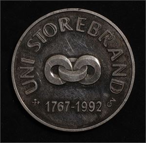 Medalje Norges myntdager Kongsberg 1992 Norge 01 Sølv