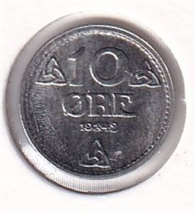 Norge 10 øre 1942 z, kvalitet 0