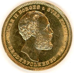 20 kroner 1902 i gull. 0/01