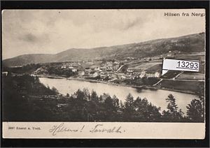 HILSEN FRA NERGAARDEN (3897 A. Tveit) stemplet "ARENDAL 10-VII-06". Liten hilsen foran