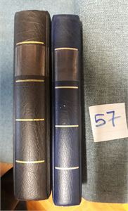 REKVISITA - LEUCHTTURM 2 visirpermer, noen ark for brev/FDC i den ene, den andre helt full av diverse innstikksark