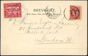 Two postcards, both with a Norwegian stamps and a Spitsbergen-label (but one of this are not tied to the card with cancellation).