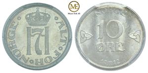 10 øre 1912 Haakon VII. Kv.0