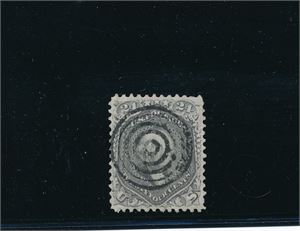 USA o Mi 23 (Scott 70 eller 78), 24c Washington uten grill. Vannrett brett oppe, noen lave tagger og et hjørne påsatt, men pent merke (€ 140)