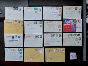 ROGALAND 15 pene rekbrev fra 15 forskjellige postkontorer 1990-tallet