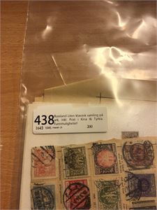 Russland Liten klassisk samling på ark, inkl. Post i Kina & Tyrkia.   Funnmuligheter!