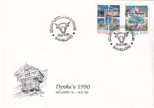 Dyrsku´n Seljord 1990 med vignett
