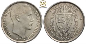 1 krone 1908 Haakon VII. Kv.0