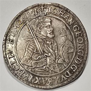 Germany. Saxony/Albertine. Johann Georg I 1624. Thaler. Dav#7601, KM#132. Kv-01