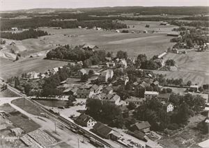 Postkort jernbane RAKKESTAD stasjon (ØF) A6 s/h (Harstad 9.B.5) ubrukt