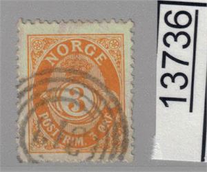 Nk 75 o. Omvendt 4-rings "313". Stempelet ble brukt flere steder. GI BUD!