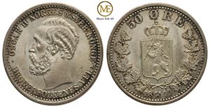 50 øre 1899 Oscar II. Kv.0