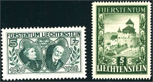 Liechtenstein. Collection to 1999 in a Davo-album in two volumes.