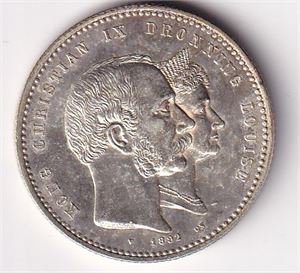 Danmark 2 Kroner  Jubileum - 1892
