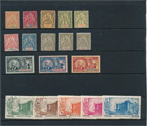 COTE D'IVOIRE x/o samling 1892-1944 i 16 siders bok. Oppgitt verdi € 1700.  Ser veldig bra ut