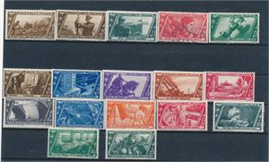ITALIA x/o ex Mi 415-34, 17 verdier (€ 80)