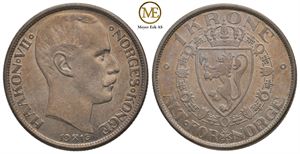 1 krone 1916 Haakon VII. Kv.01