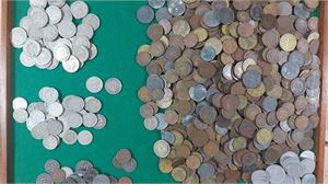 TYSKLAND, REICH. Stort parti lägre valörer i oädla metaller (drygt 2.5 kg)