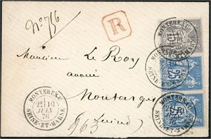 France. More than 80 covers/cards from approx. 1860 to 1900.