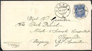 Ca 50 utenlandske og norske brev og postkort.