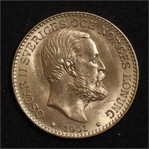 10 kronor 1900 Sverige 0/01 Gull