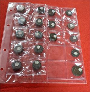 INDIEN, 18 st Medeltida Islamiska Kopparmynt – Bengal Sultanat (1400–1500-tal)