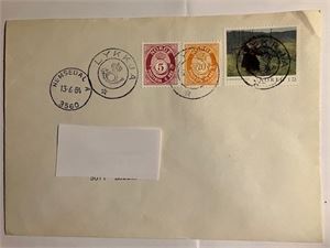 Kronet posthorn LYKKJA