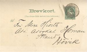 IV-3 Kristiania-Asker (Ak/2) på brevkortt